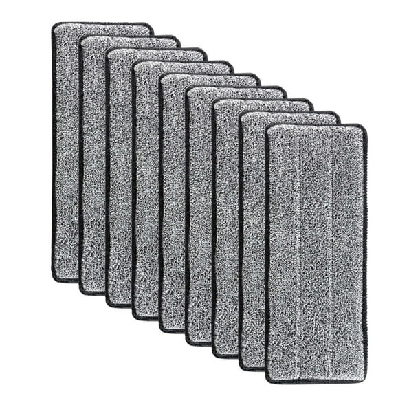 9PC Microfiber Mop Pad, Spray Mop Replacement Heads for Wet Dry Mops, Machine Washable Reusable Household Replacement Pads for Hardwood and Hard Surface Floor Cleaning and Scrubbing