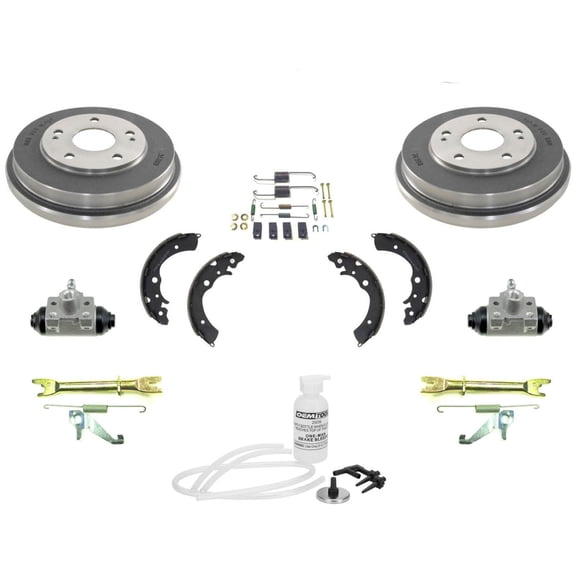 9PC Rear Drum Brake Shoes for Spring Kit with Wheel Cylinders for 1997-2001 Models with Rear Drum Brakes (168194)