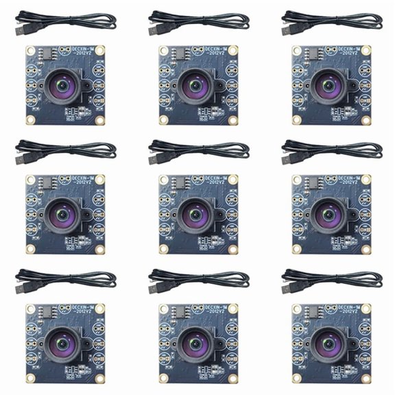 9PCS 100 Degree Camera Module 1MP OV9732 1280x720 USB Free Driver Manual Focus with 0.6 Meter Cable for WinXP/7/8/10