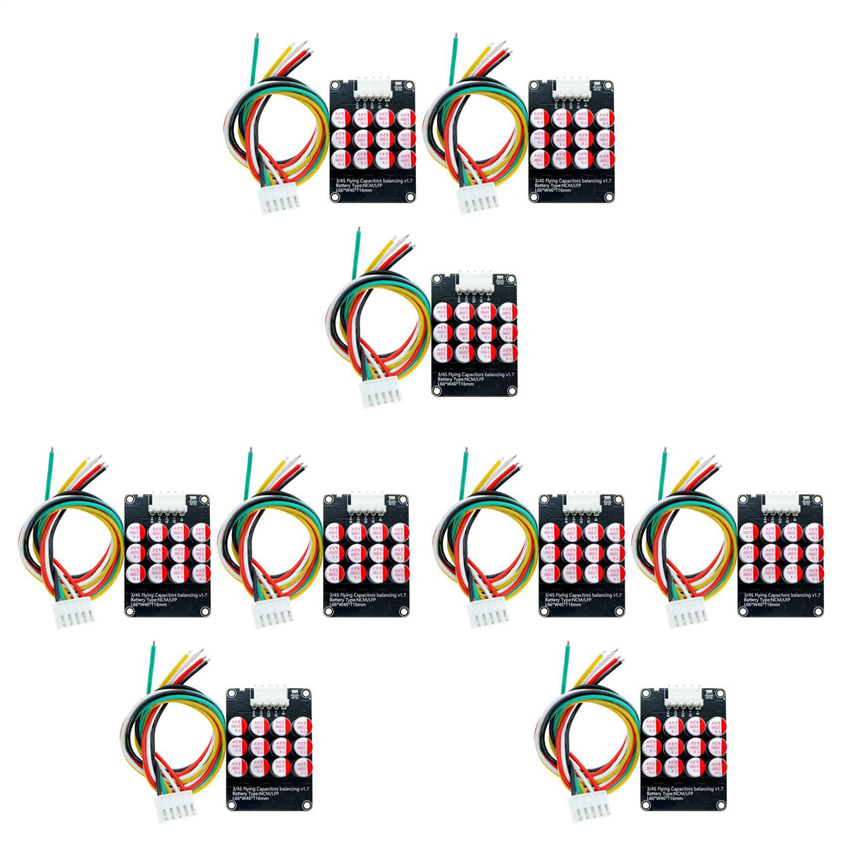 9PCS 4S Active Equalizer Balancer Lifepo4 / Lipo/ LTO Battery Energy