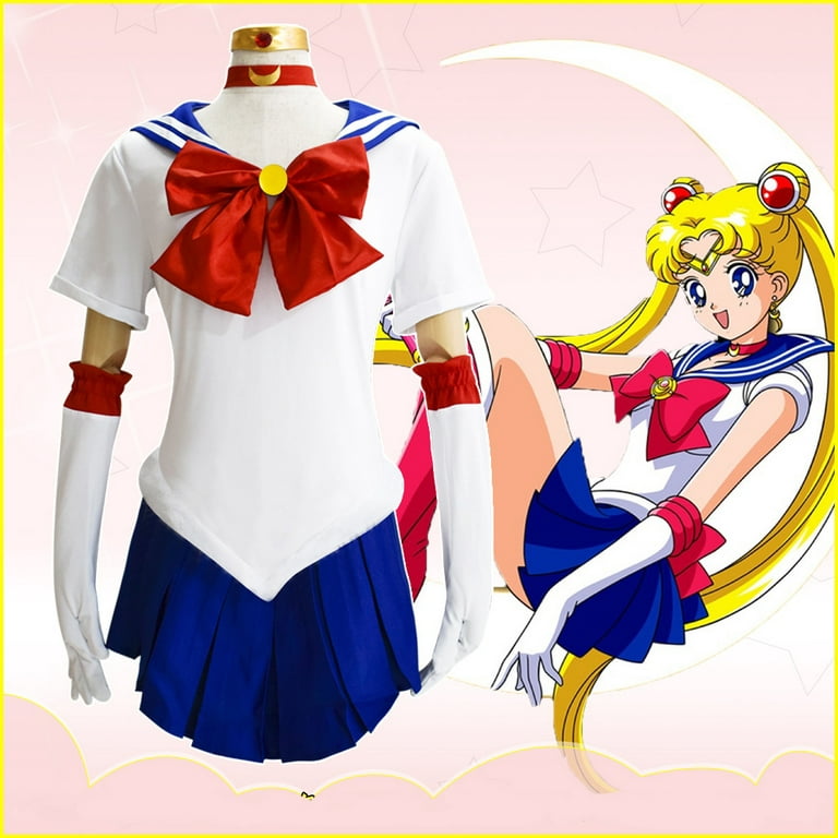 9PCS Anime Sailor Moon Costumes Set,Adult M 