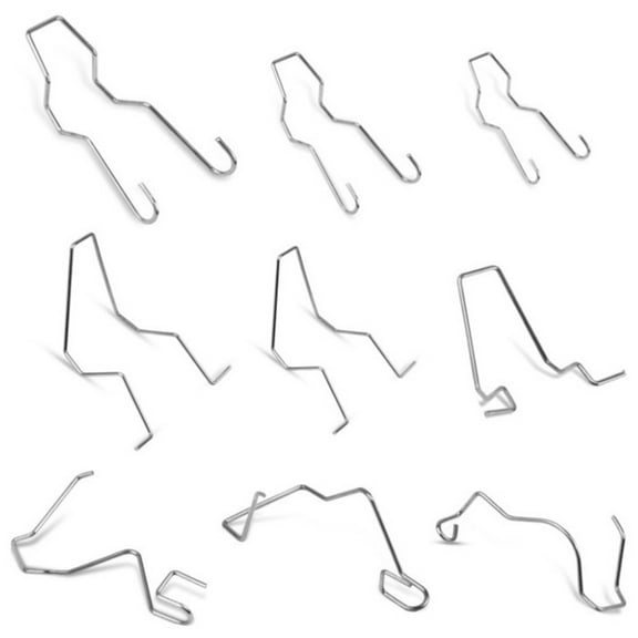 9PCS Bulb Retaining Spring Clips Headlight Retaining Clips Stainless Steel Car Headlight Clamps for H1 H3 H4 H7