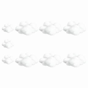 9PCS Clouds for Ceiling, Cotton Simulation Hanging Cloud Decoration, 3D Artificial Clouds Props