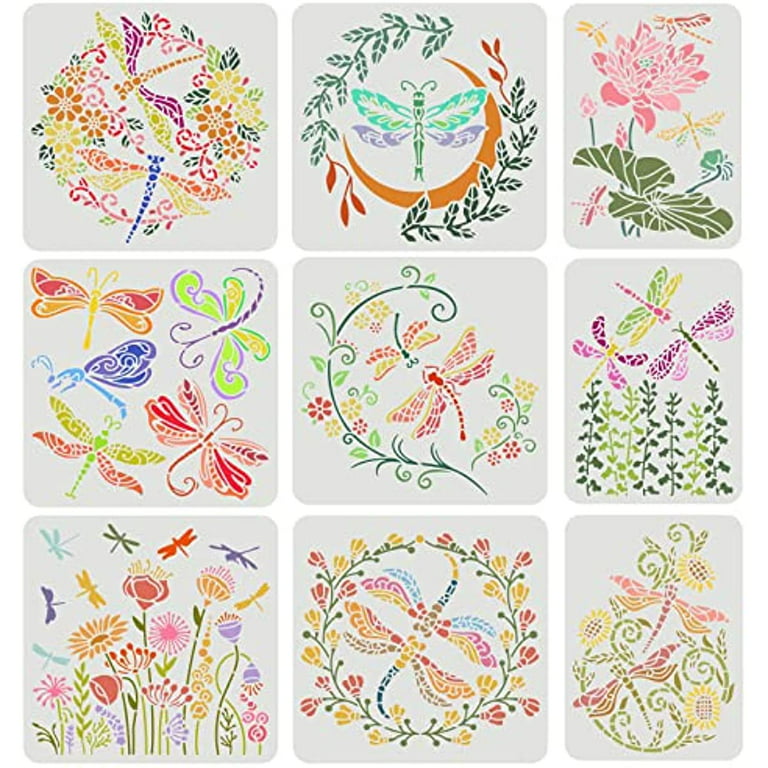 Whaline 30Pcs Small Valentine's Day Stencils Reusable Plastic Valentine  Painting Templates Love Heart Rose Be Mine Drawing Templates for Valentines
