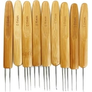 9PCS Dreadlock Crochet Hook for Hair Dreadlock Needle Tool for Braid Craft Dread Locks Crochet Needles 0.5mm 0.75mm 1mm 1.75mm