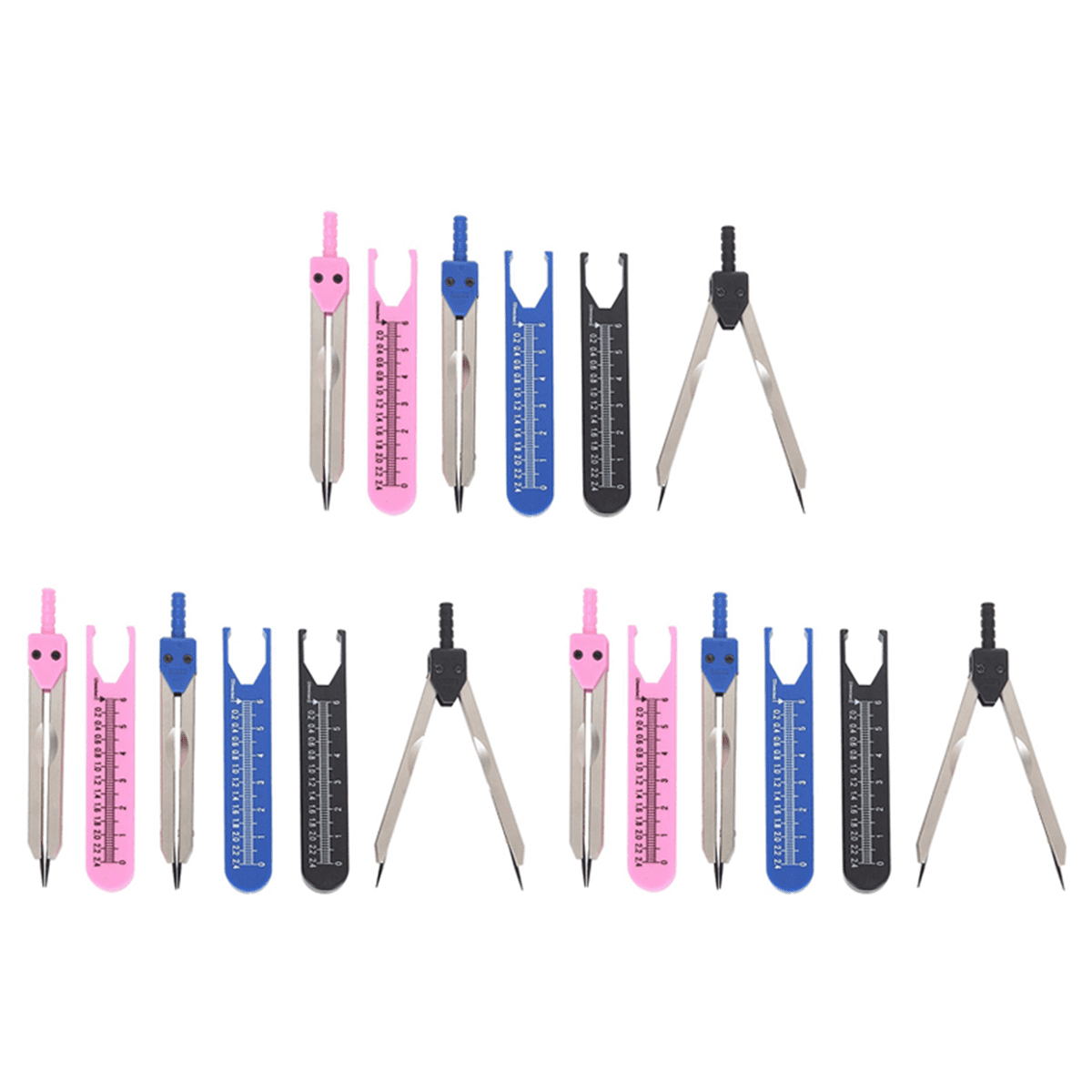 9PCS EKG ECG Caliper Electrocardiogram Divider ECG Calipers with Ruler