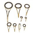 9PCS Fishing Rod Tip Guide Repair Kit Stainless Steel Ceramic Ring Rod