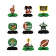 thumbnail image 1 of 9PCS Game Time Football Honeycomb Centerpieces Paper Table Decorations for Super Bowl Party, Sports Fan Game Day Touchdown Tabletop Decor Set for Tailgate Birthday Celebration, 1 of 5