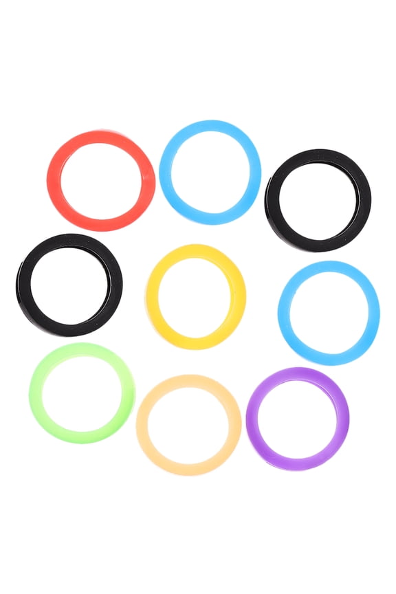 LITINKIMI 9-Pack Silicone Key Covers for Car Keys, Soft Flexible Protective Caps in Assorted Colors, and Easy to Use