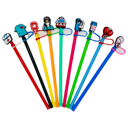 XANGNIER 6 Pack Multicolor Silicone Replacement Straws for Stanley