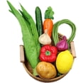 thumbnail image 1 of 9PCS Simulation Artificial Vegetables Pepper Radish Potato Tomato Cucumber Eggplant Cabbage Photo Prop Cabinet Display Home Party Kitchen Decoration, 1 of 3