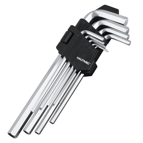 9PCS Torx Star Key Set, T10-T50 Star Allen Wrench with Visible Size Coding, CR-V Steel, Drilled Tips & Non-Slip Colorful Handles for Automotive, Bike, Furniture Repair