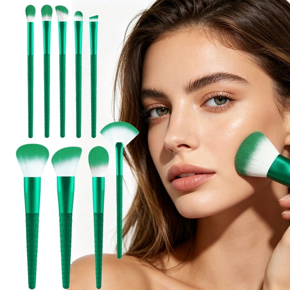 9PCs Makeup Brushes Set,Professional Makeup Brush For Foundation Eye Shadows Blush Powder Concealer,Make Up Brushes Set For Women