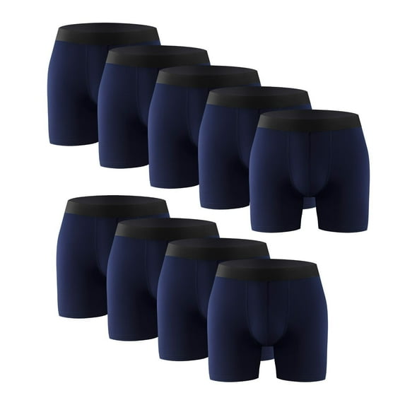 9PK Mens Boxer Briefs Breathable Tagless Underwear Soft Comfort Flex Waistband