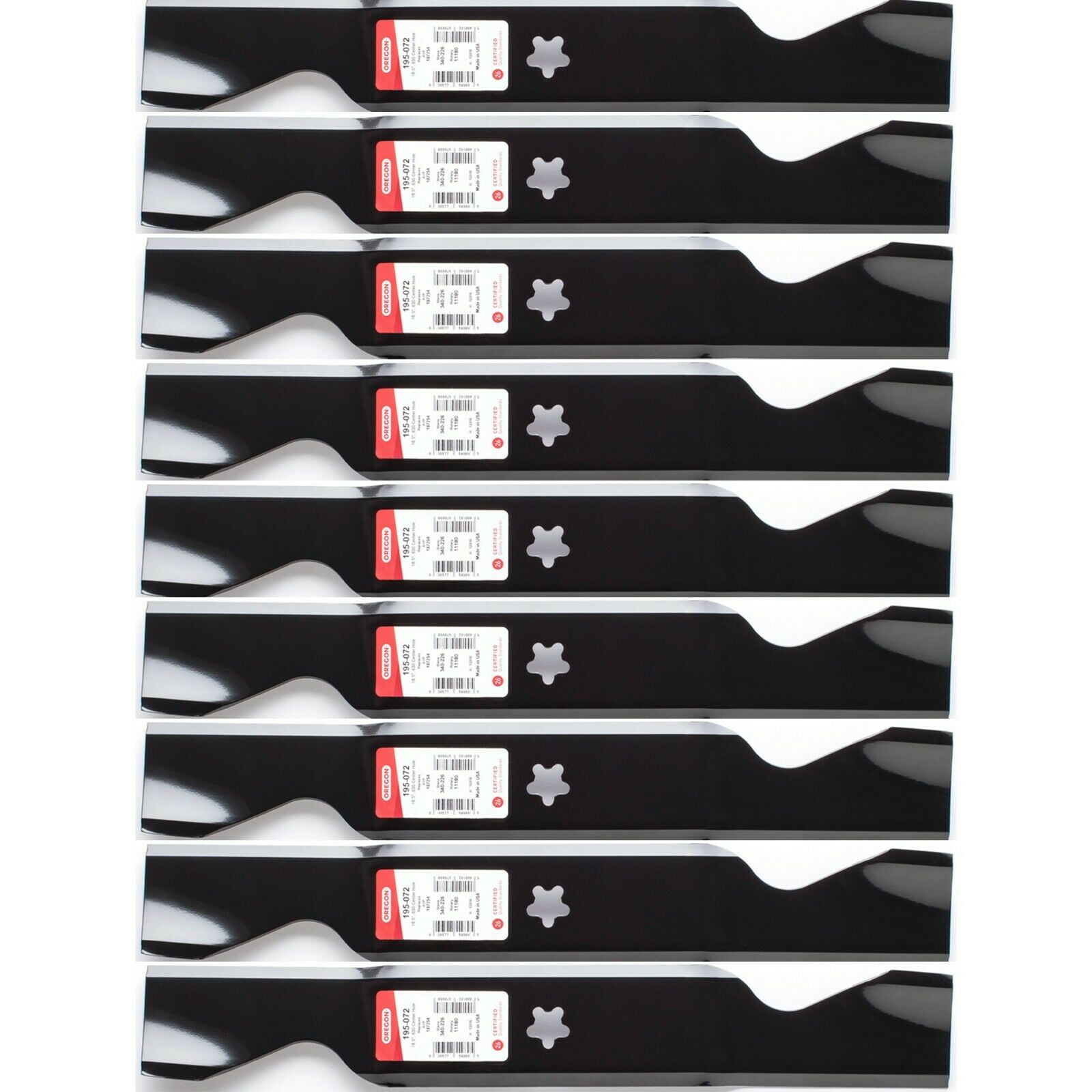 9PK Oregon 195072 Mower Blade for 54" Husqvarna YTH24V54