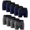 thumbnail image 1 of 9PK Performance Mens Boxer Briefs Polyester Underwear Size Small, Medium. Large, XL & XXL, 1 of 11
