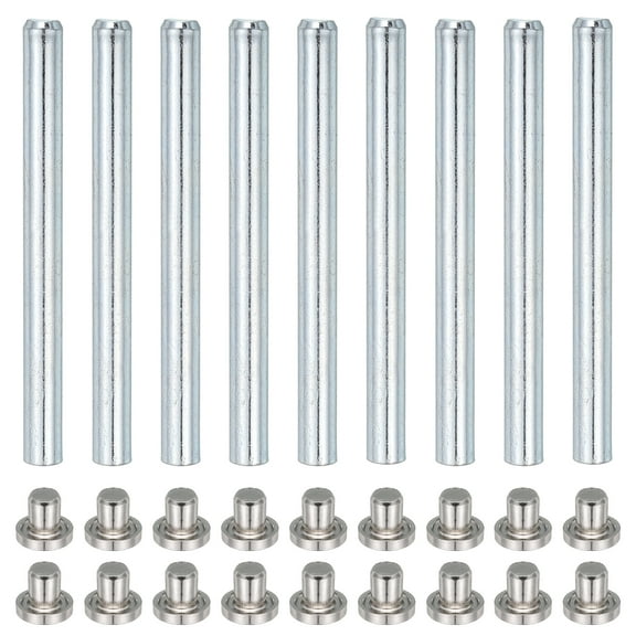 9Pack Door Hinge Pins, 3.5 Inch Removable Hinge Pins, Silver