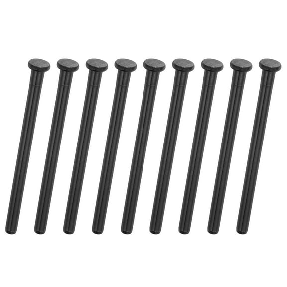 9Pack Door Hinge Pins, 3.62 Inch Removable Hinge Pins, Matte Black