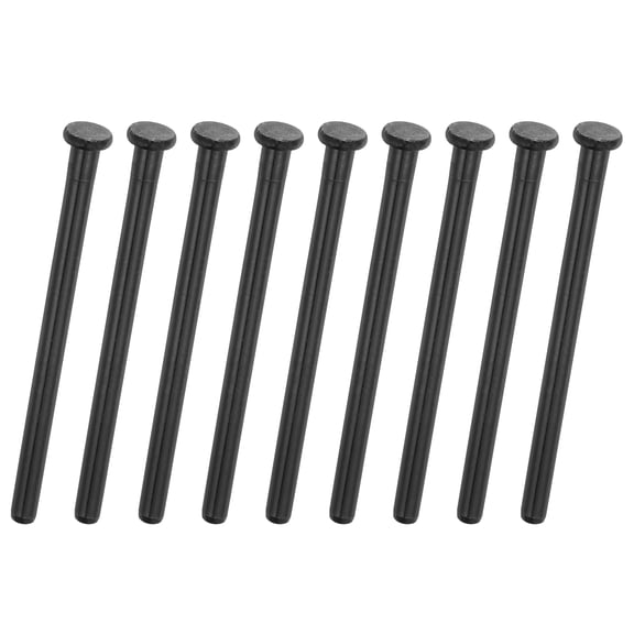 9Pack Door Hinge Pins, 4.09 Inch Removable Hinge Pins, Matte Black