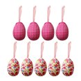 9Pc Happy Easter Colorful Easter Bunny Hanging Crafts Home Decor Casual