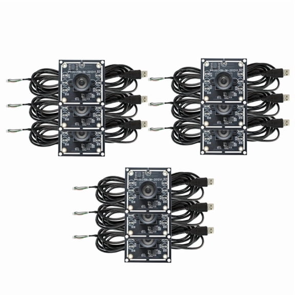 9Pcs 100 Degree Camera Module 1MP OV9732 1280x720 USB Free Driver Manual Focus,with 3 Meter Cable for WinXP/7/8/10,9 x 100 Degrees OV9732 Camera Module 9 x 2 meters USB Cable