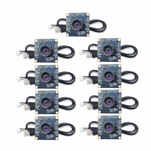 9Pcs 100 Degree Camera Module 1MP OV9732 1280x720 USB Free Driver Manual Focus with 3 Meter Cable for WinXP/7/8/10,As Shown