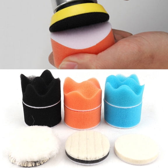 9Pcs 2 inch Car Sponge Foam Waxing Buffing Polishing for Pads Kit Buffer Polisher