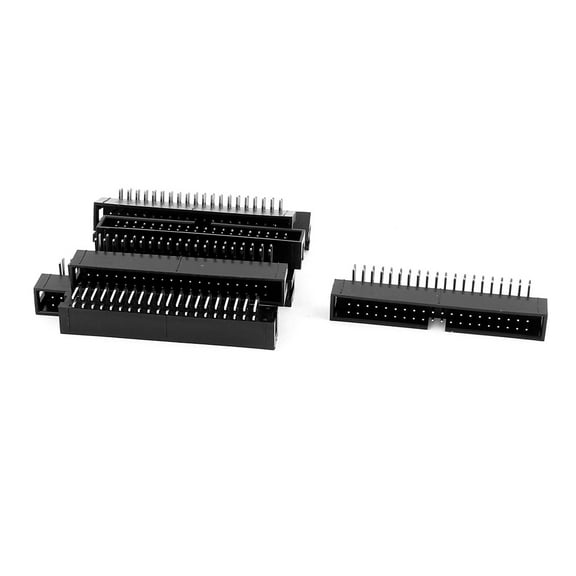 9Pcs 2x20 40-Pin Box Header Connector IDC Male Sockets Right Angle 2.54mm