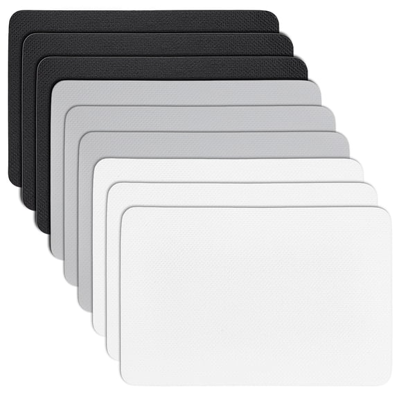 9Pcs 3 Colors PVC Repair Patch for Inflatable Boat Raft Kayak Air Bed Rectangle Mixed Color 150x100x0.7mm 3pcs/color