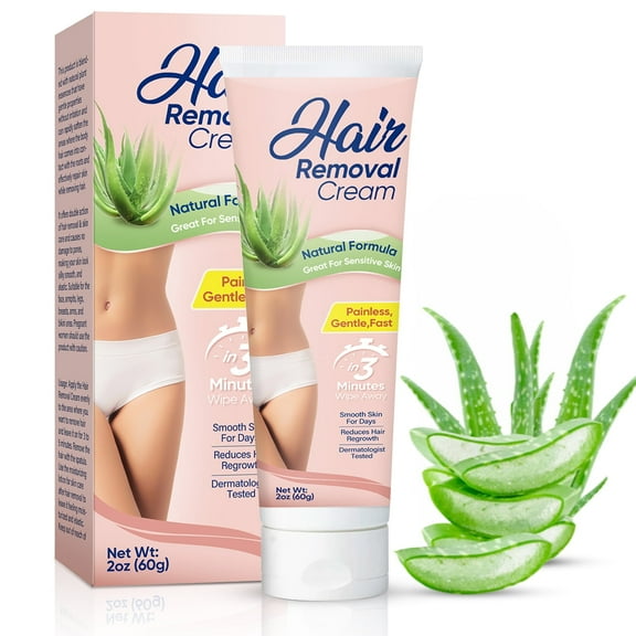 Hair Removal Cream with Spatula, Gentel Hair Remover for Body Legs Arms