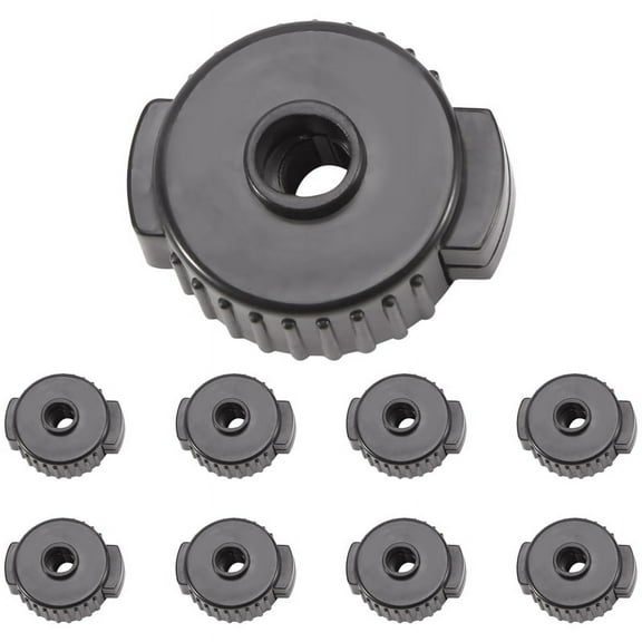 9Pcs ABS Drum Set Quick Release Nuts Cymbal Quick Assembly Drum Mate Replacement Accessories ABS Black,9 x Quick Release Nuts