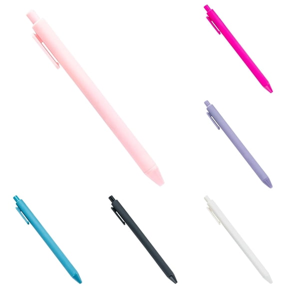 9Pcs Ballpoint Pens Black Ink 1.0mm Medium Point Smooth Writing Pens Cute Retractable Ballpoint Pens for Journaling,Office Supplies,Note Taking,Nurse Aesthetic,Assorted Colors