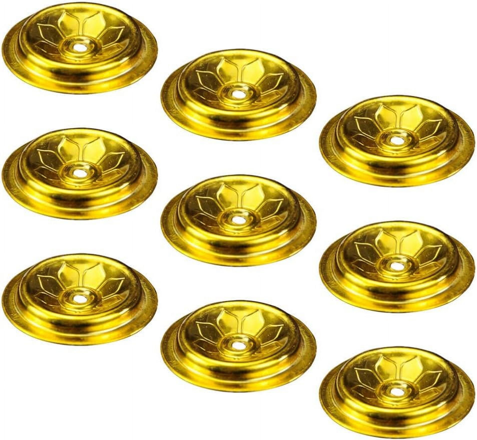 9Pcs Candle Wick Holder Metal Lotus Ghee Lamp Holder Floating Wick