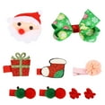 9Pcs Christmas Hair Tie Lovely Hair Rope Girl Xmas Hair Clips