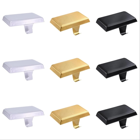 9Pcs Christmas Stocking Holders, Mantel Stocking Hangers, Weighted Metal Hanging Hooks, Stocking Holders Bases for Mantel, Fireplace Xmas Party Decoration(3A+3B+3C,9Pcs)