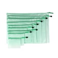 9Pcs Clear PVC Document Pouches Multi Size Document Wallet Zippered ...