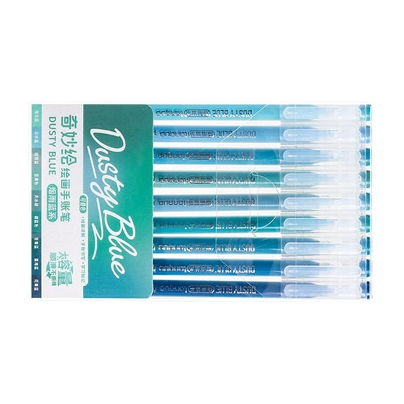 9Pcs Colorful Gel Pen Needle Tip Assorted Color Drawing Pen for Color Coding