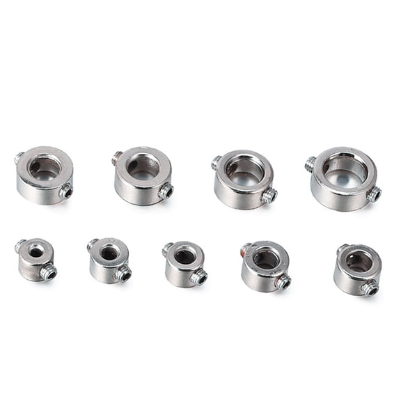 9Pcs Drill Bit Stop Collar Set Stop Bit Collar Set Drill Tool with Wrenches Drill Bit Depth Stop Drilling Limit Rings