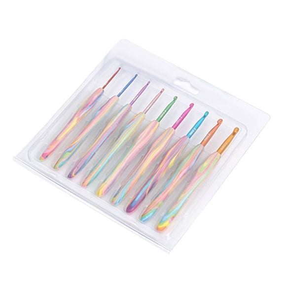 9Pcs Ergonomic Crochet Hook 2mm-6mm for BeginnerAdu1tKnitting Sweater Bag