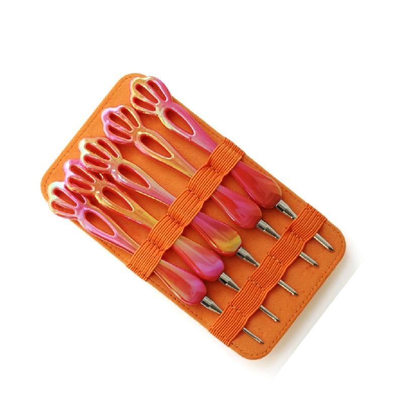 9Pcs Ergonomic Grip Aluminium Crochet Hook 2.5-7.0mm Acrylic Handle Crochet Hook Needle for Knitting Sweater Scarf