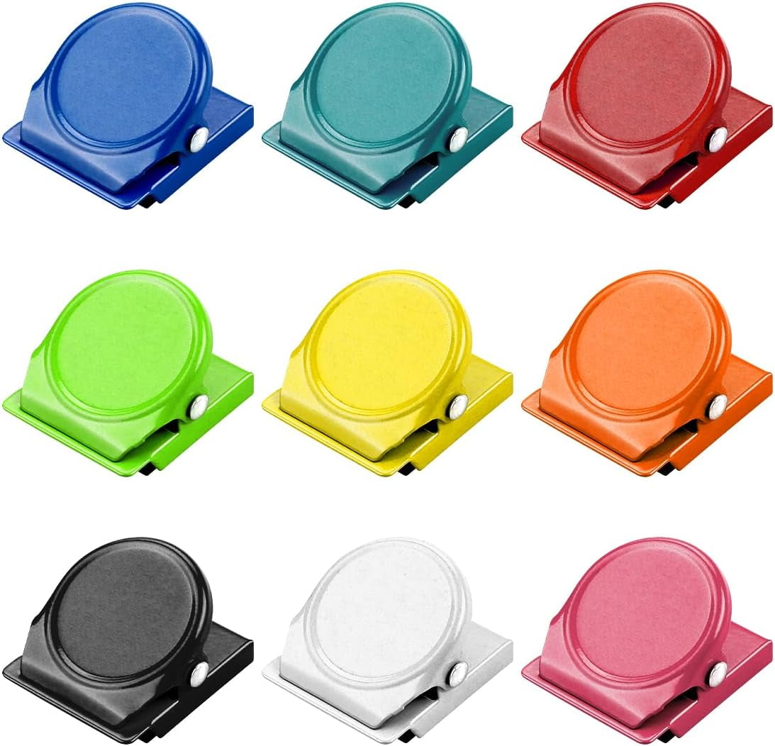 Non-Scratch Steel Magnetic Clips Refrigerator Magnets for Whiteboard &  Kitchen