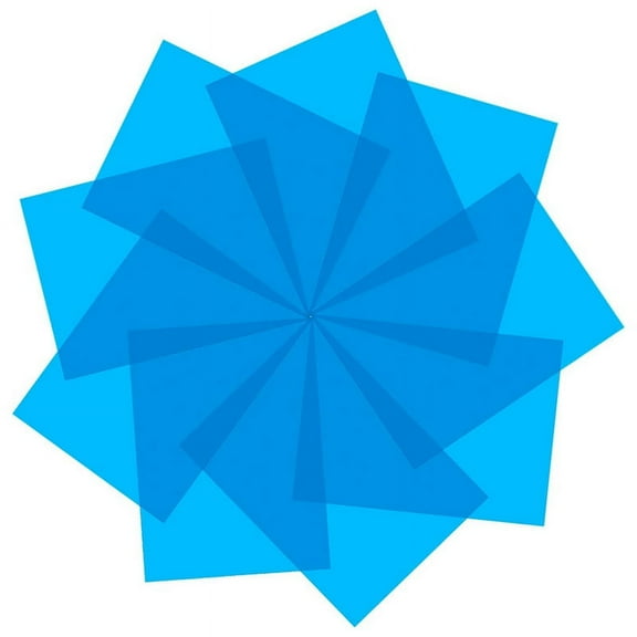 9Pcs Gel Light Filter for Film,Video,Photo,Stage (Blue)