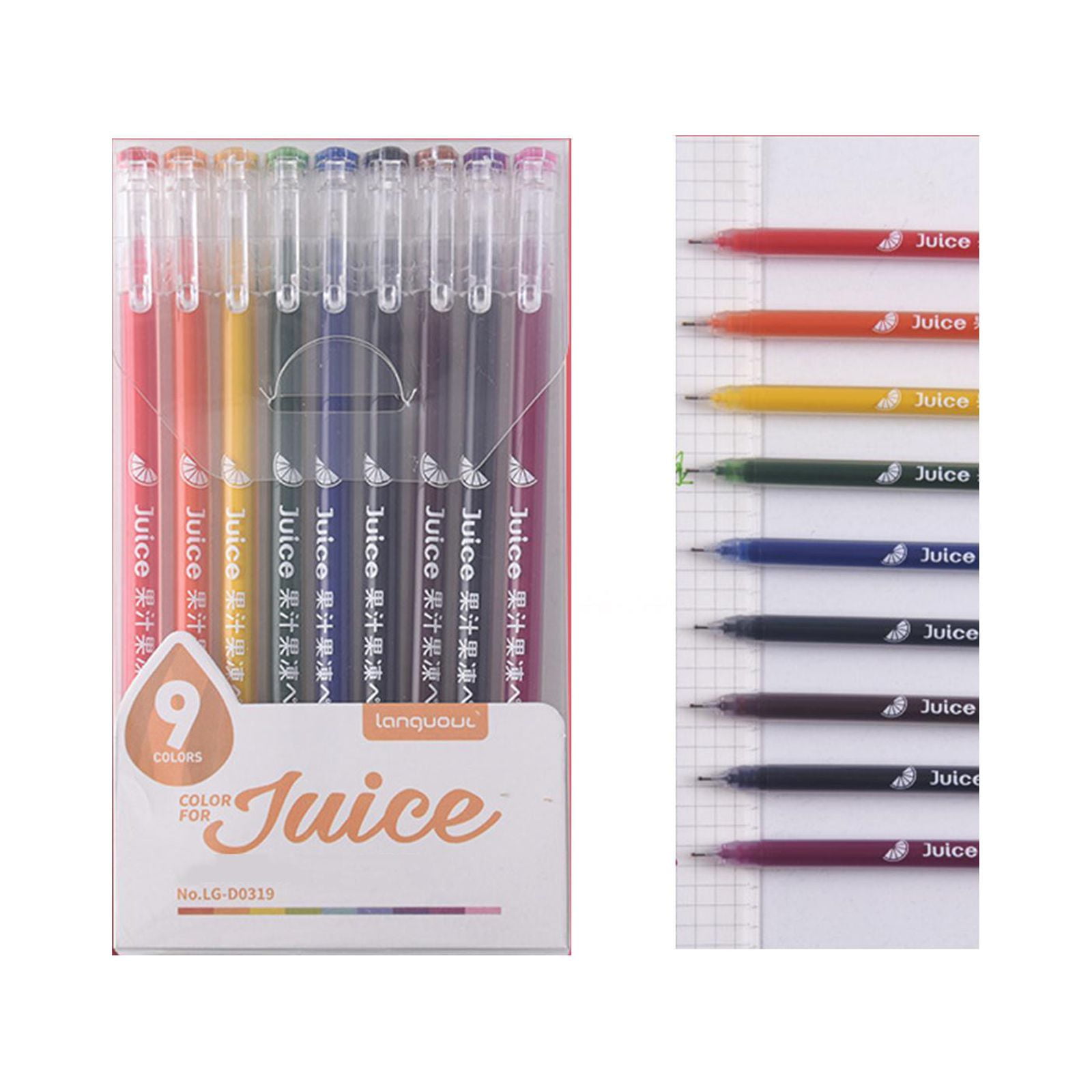 9Pcs Gel Pens Large-Capacity Gel Pen Creative Morandi Hand Account Pen  Retro Cap Color Gel Pen Office Supplies Water-Based Signature Pen