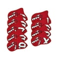 thumbnail image 1 of 9Pcs Golf Club Head Covers Fit Most Irons for Women Men Golf Iron Covers Set Red, 1 of 8