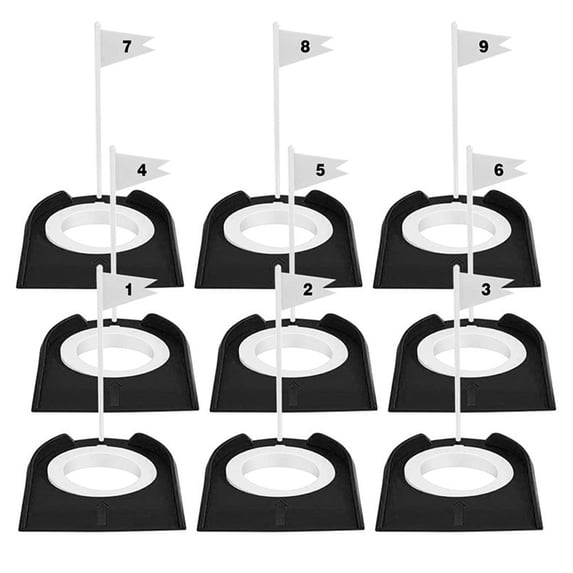 9Pcs Golf Putting Cup with Flags, GolfsHole Training Aids for Adults ...