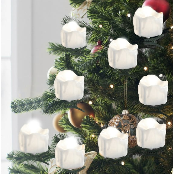 9Pcs LED Candle Light Decorations With Clips, LED Wick Clips For Candle Decor and Home Lighting