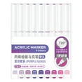 thumbnail image 1 of 9Pcs Liquid Acrylic Marker 9 Color Acrylic Paint Pen Brush Marker for Painting on Paper Wood Glass Fabric Metal Stone, 1 of 8