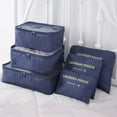 thumbnail image 1 of 9Pcs Magik Waterproof Clothes Storage Bags Packing Cube Travel Luggage Organizer Pouch (Navy), 1 of 9