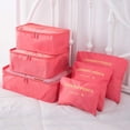 thumbnail image 1 of 9Pcs Magik Waterproof Clothes Storage Bags Packing Cube Travel Luggage Organizer Pouch (Red), 1 of 10