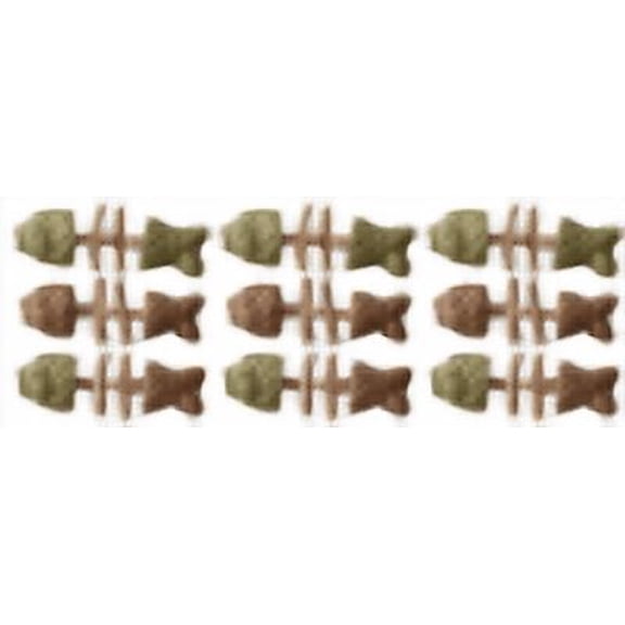 9Pcs Natural Dental Chew for Cats Fix Your Cat’s Dental Health, Natural Dental Chew Toy for Cats, Fishbone Shape with Catnip & Silvervine, Durable Feline Tooth Care Tool